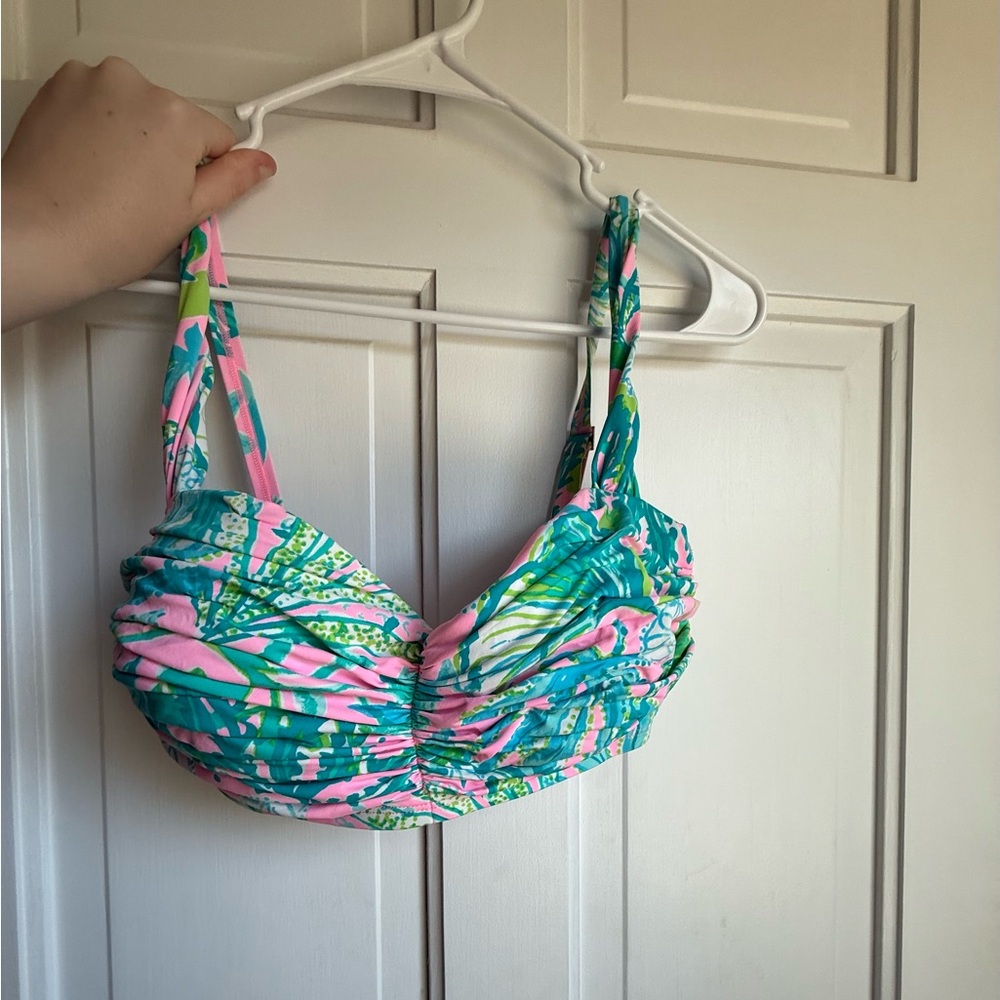 Lilly Pulitzer Drea bikini top Mandevilla baby hip nautic print